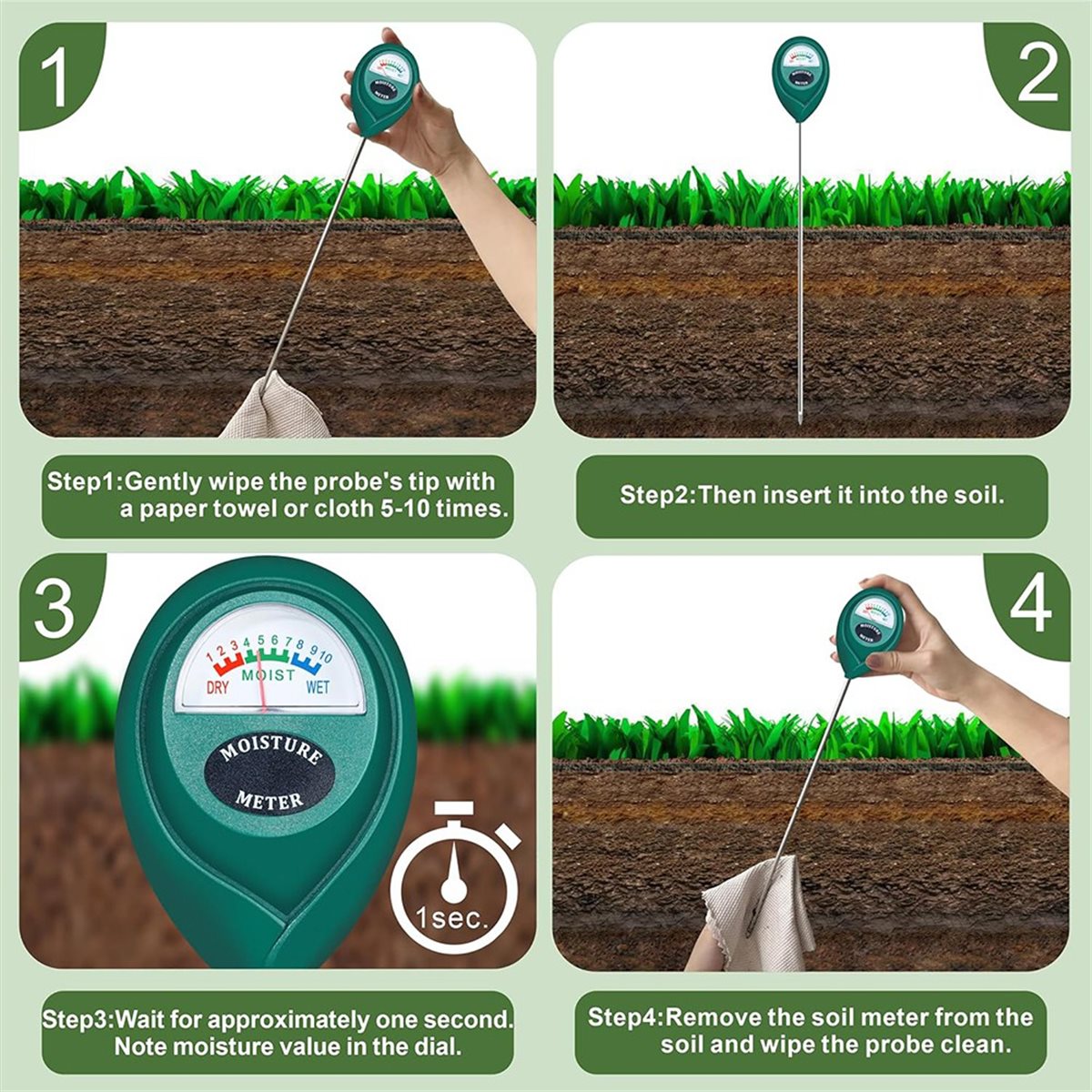 LNHF Long Probe Deep Use Soil  - Plant Monitor ulasan dan harga