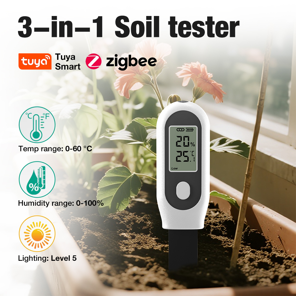 3 in 1 Soil Tester Zigbee Smar - Smart Pot ulasan dan harga