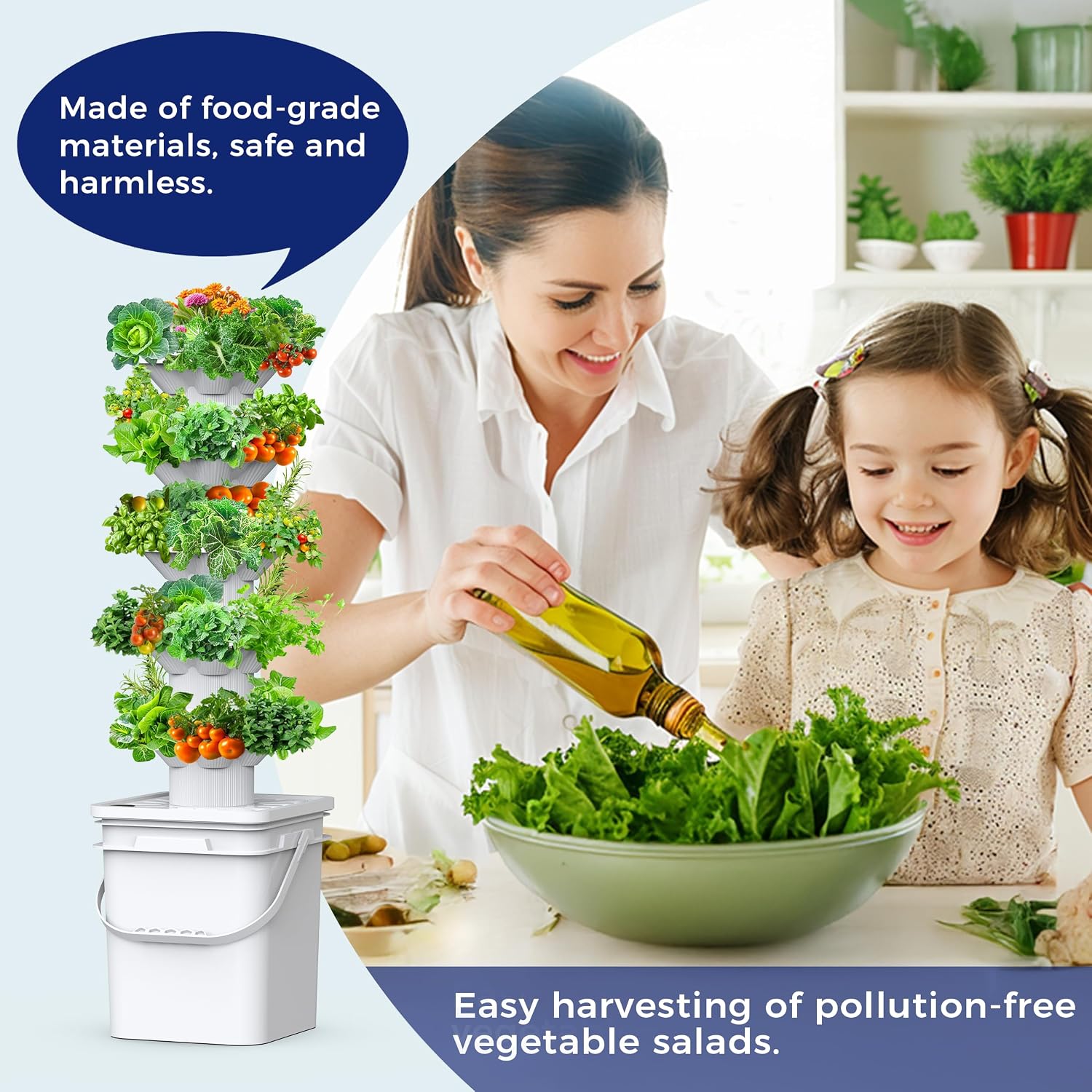 Hydroponics Growing System Kit - Hydroponic Tower ulasan dan harga