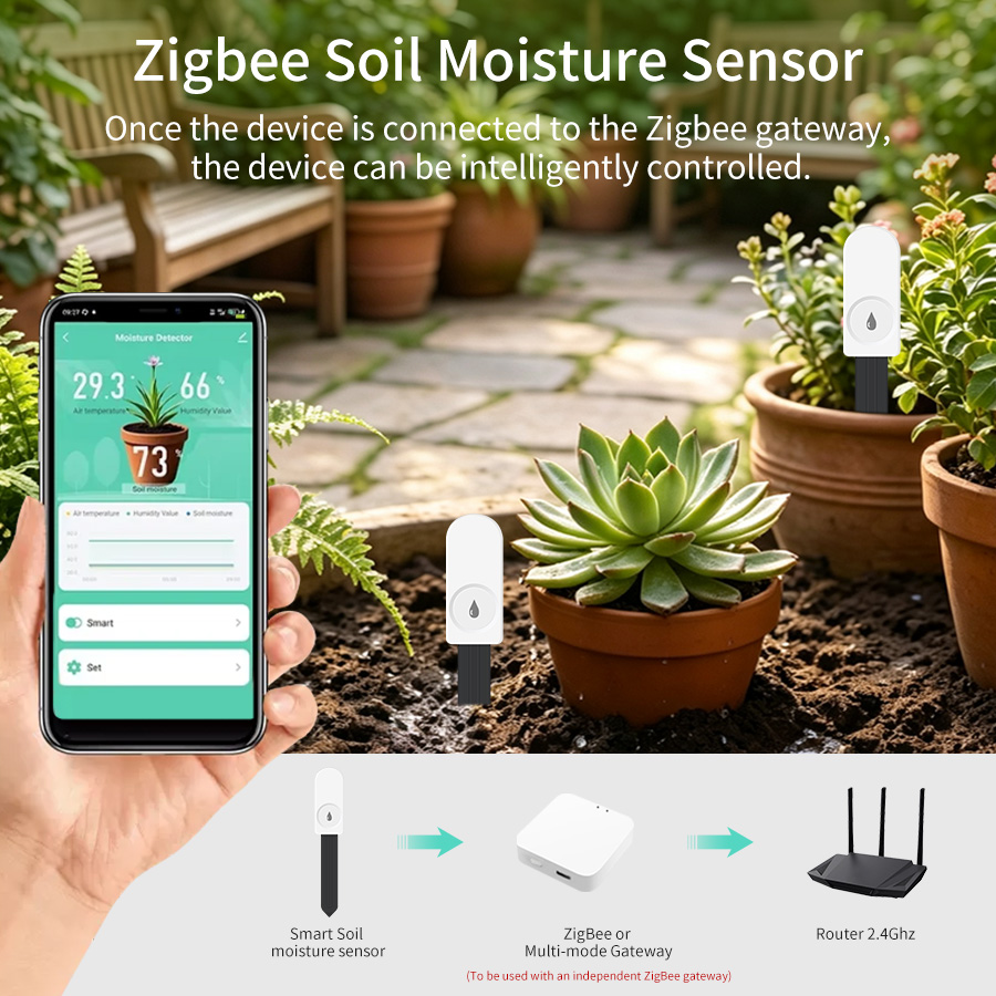 Smart Zigbee 3.0 Soil Tester H - Plant Sensor ulasan dan harga