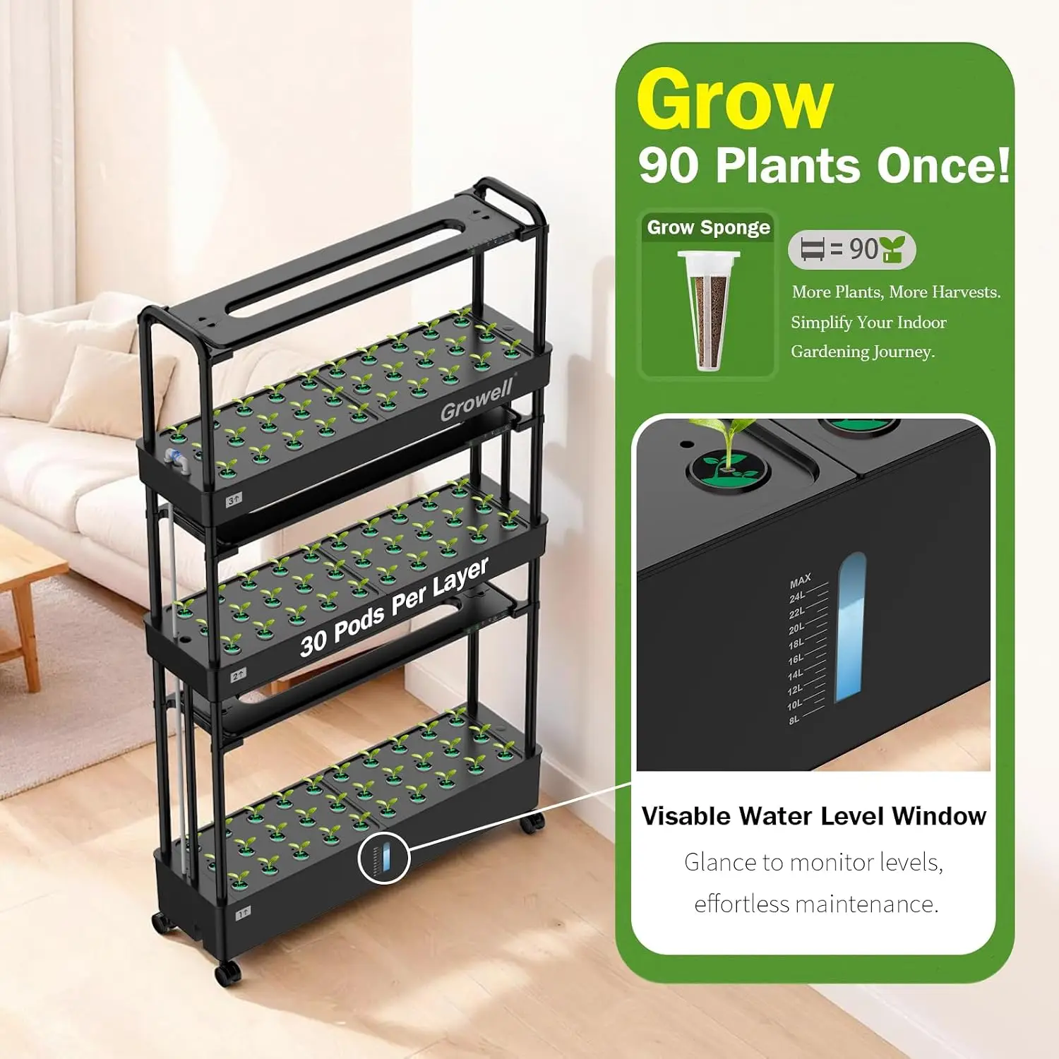 Large Hydroponics Growing Syst - Hydroponic Grow Pod ulasan dan harga