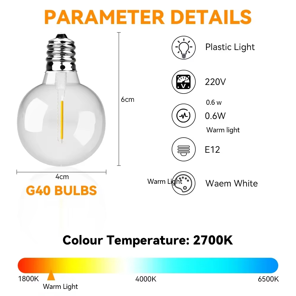 30M 15M Fairy String Light G40 - Smart Garden Kit ulasan dan harga