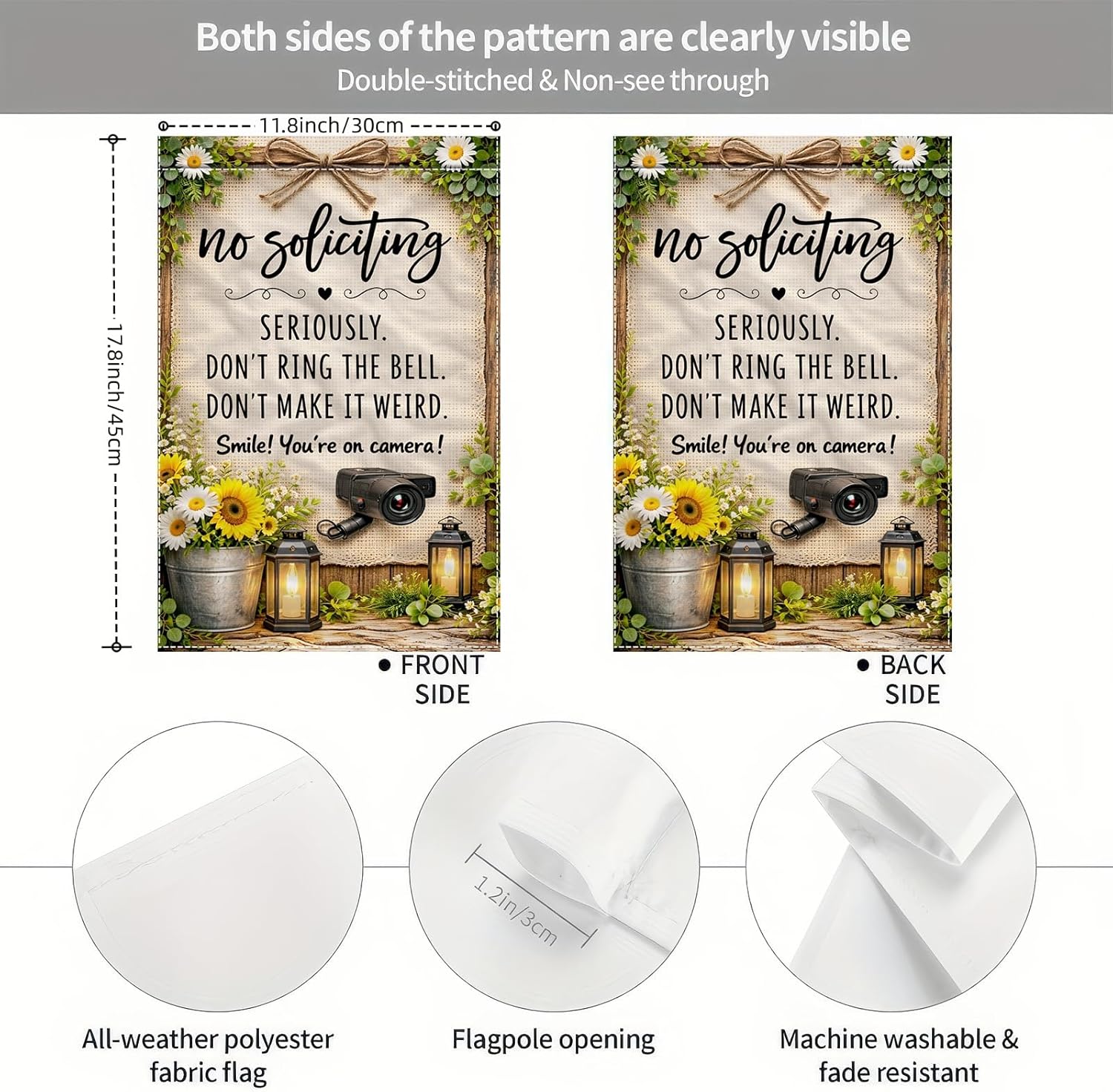 No Soliciting Dont Ring The Be - Garden Camera ulasan dan harga